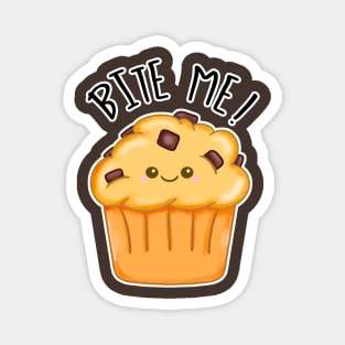 Kawaii Chocolate Chip Muffin. Bite Me Magnet