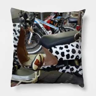 Cow scooter Pillow