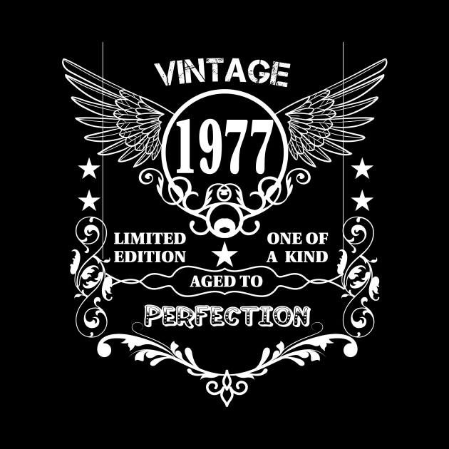 Vintage 1977 Aged To Perfection by Diannas