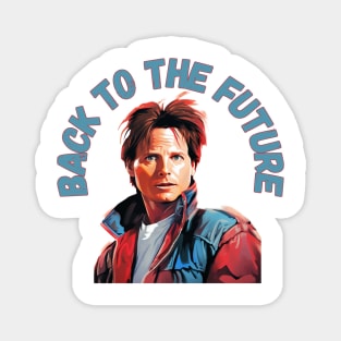 Michael J Fox - goes Back to the Future Magnet