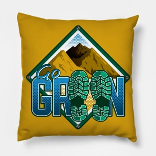 Go Green | Mountaineering and Climbing Pillow