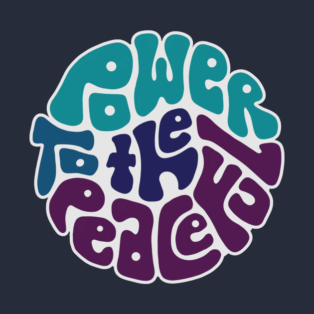 Power To The Peaceful Word Art by Left Of Center