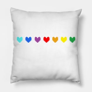 Undertale - Determination hearts Pillow