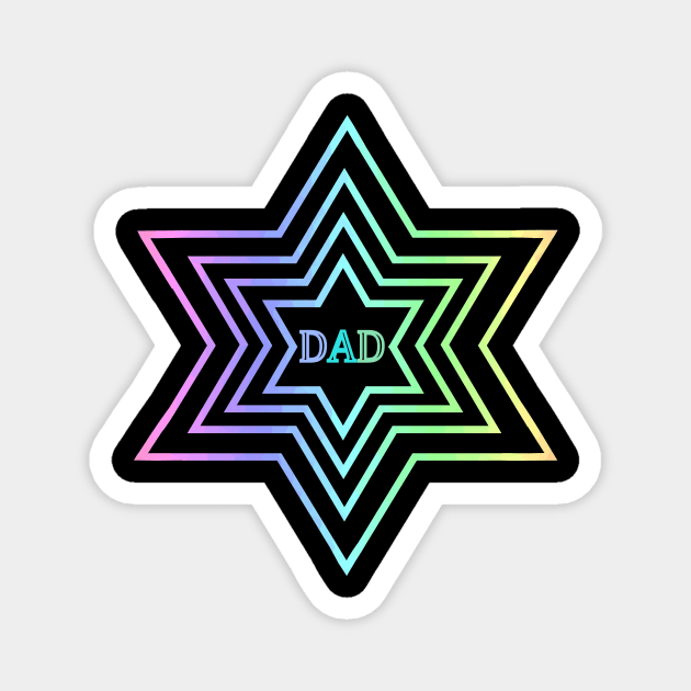 SUPERSTAR Happy Fathers Day Magnet by SartorisArt1