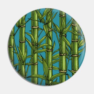 Bamboo forest on blue Pin