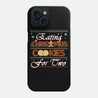 Eating Christmas Cookies for Two Christmas Phone Case