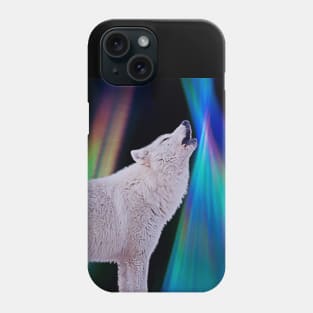 Aurora Borealis Wolf Song Phone Case