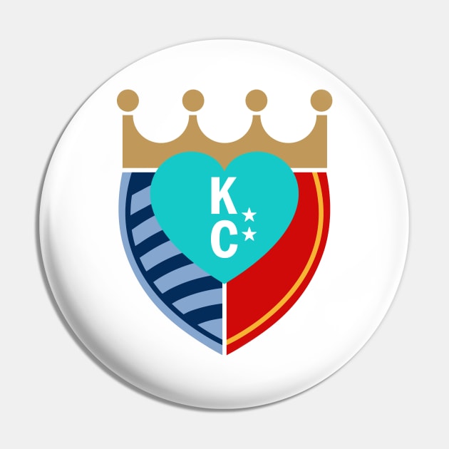 KC Sports Mashup Pin by Heart KC