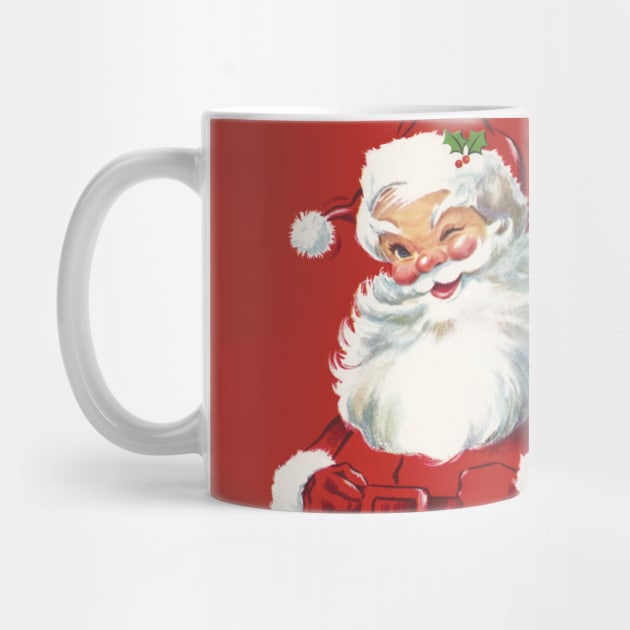 Vintage Santa Ceramic Cup