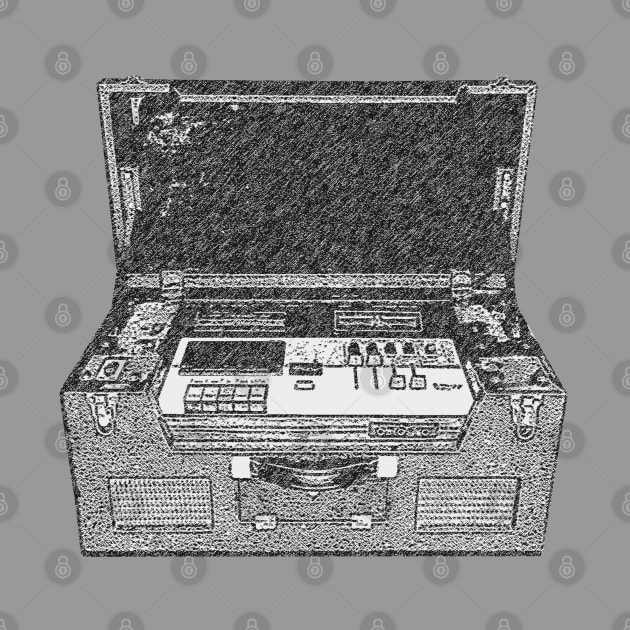 Vintage portable cassette recorder by 4nObjx