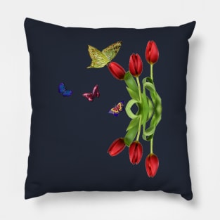 inverted tulip symmetry Pillow