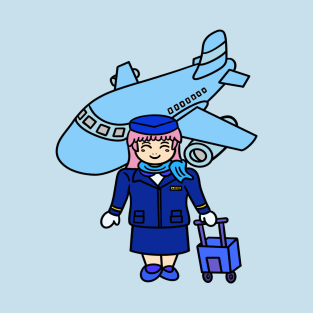 Chibi flight attendant T-Shirt