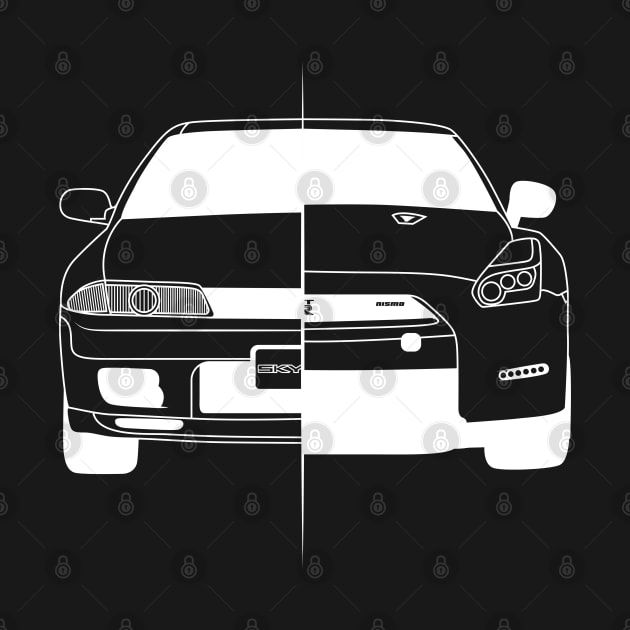 GTR White Outline by kindacoolbutnotreally