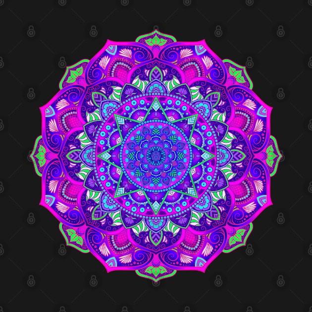 Vibrant Mandala Design by SheaBondsArt