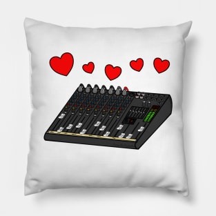 Valentines Sound Engineer Musician Pillow