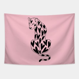 panther hearts Tapestry