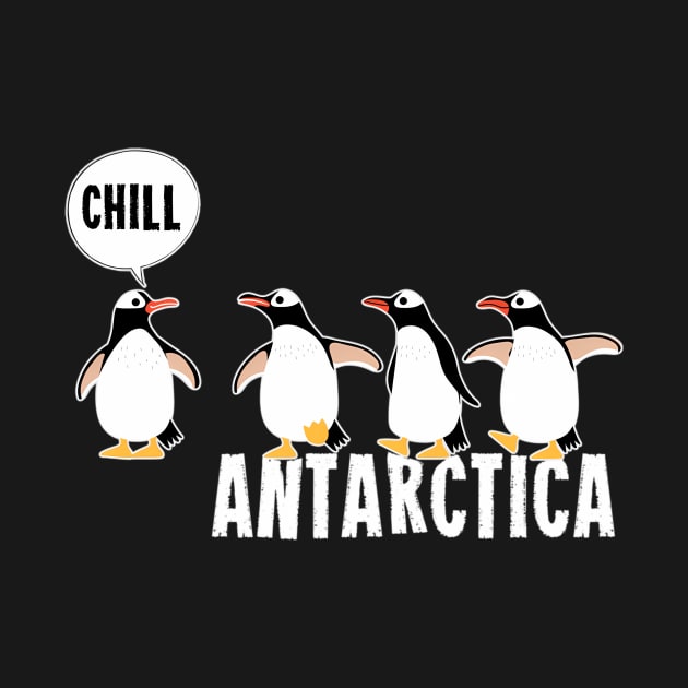 Antarctica With Penguin Family by SnugFarm