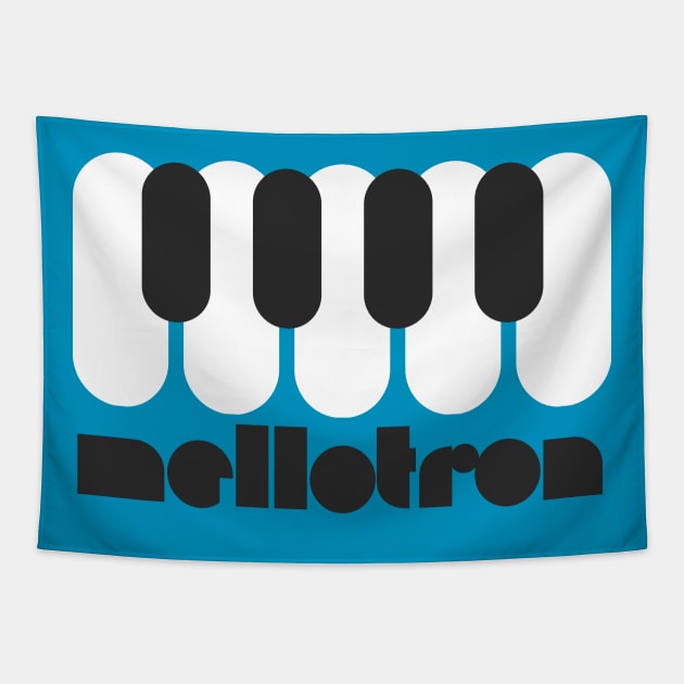 Mellotron - 70s Styled Retro Tribute Design T-Shirt Tapestry by DankFutura