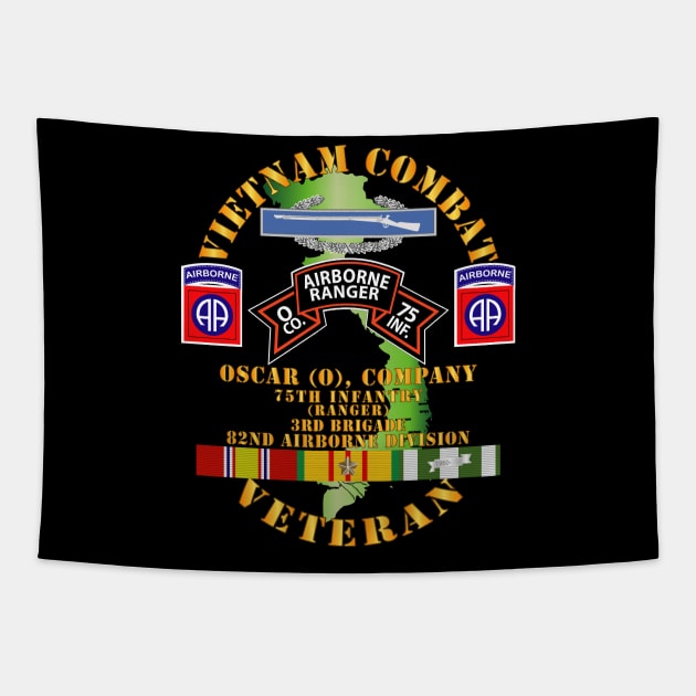 Vietnam Combat Vet - O Co 75th Infantry (Ranger) - 3rd Bde 82nd Airborne DivSI Tapestry by twix123844