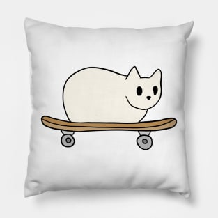 cat skating Pillow