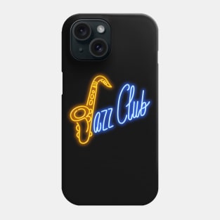 Jazz club neon sign Phone Case