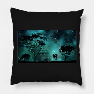 Fireflies And Moonlight Pillow