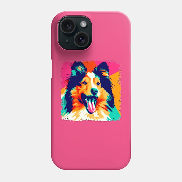 Shetland Sheepdog Pop Art - Dog Lover Gifts Phone Case by PawPopArt