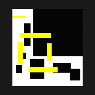 rectangles are yellow and black T-Shirt