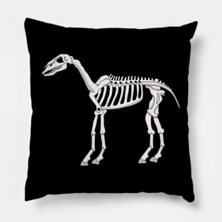 A Skeleton of a Horse Pillow