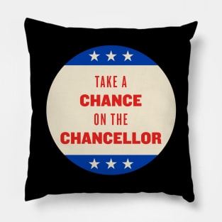 Take A Chance On The Chancellor Pillow