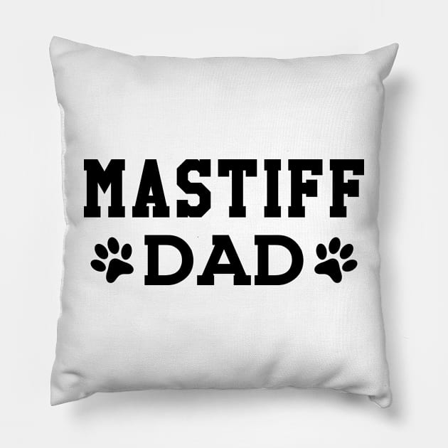 Mastiff dad - Mastiff dog dad Pillow by KC Happy Shop