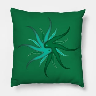 Yin Yang Green Pillow