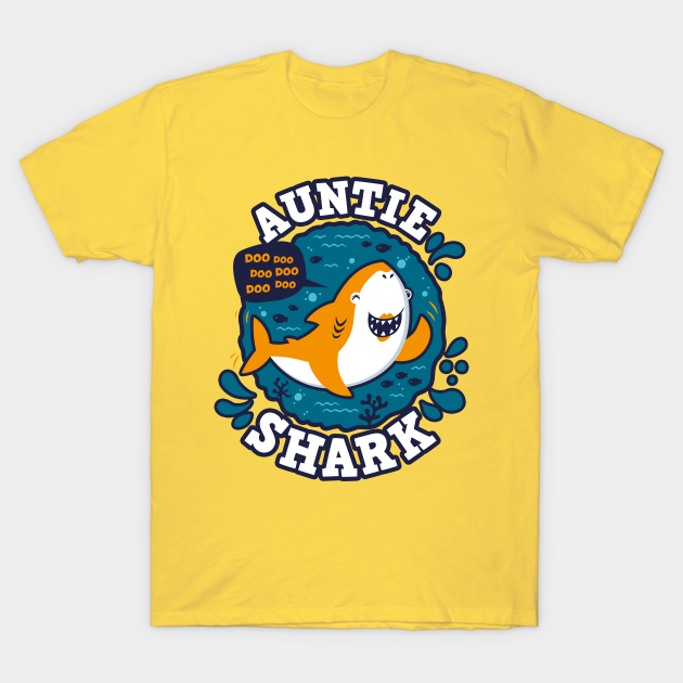 baby shark auntie t shirt