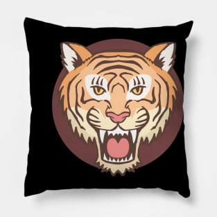 Tiger Head Pillow