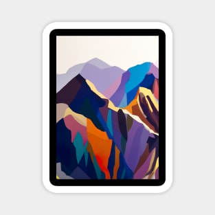 Colorful Mountains Magnet