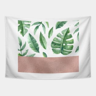 Lush ferns - rose gold Tapestry