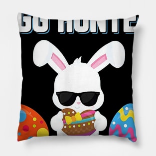 Egg-cellent Egg Hunter Easter Boys Girls Bunny Gift Pillow