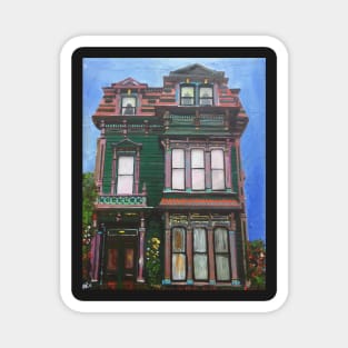 San Francisco, Colourful House Magnet