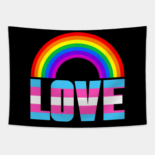 Rainbow Love Tapestry