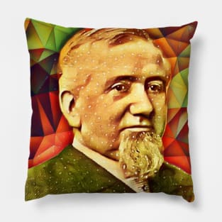 George Pullman Snow Portrait | George Pullman Artwork 15 Pillow