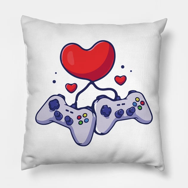 Video Games Lovers Pillow by TrendyStitch