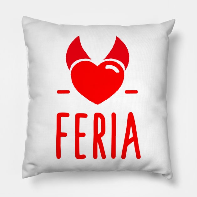 Feria du démon Pillow by Mr Youpla