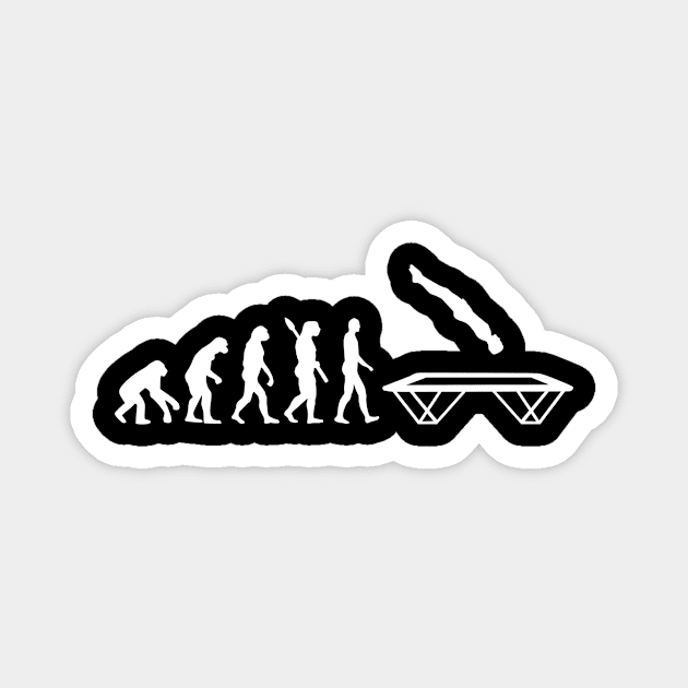 Trampoline evolution Magnet by Designzz