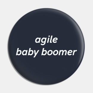 Agile Baby Boomer Pin