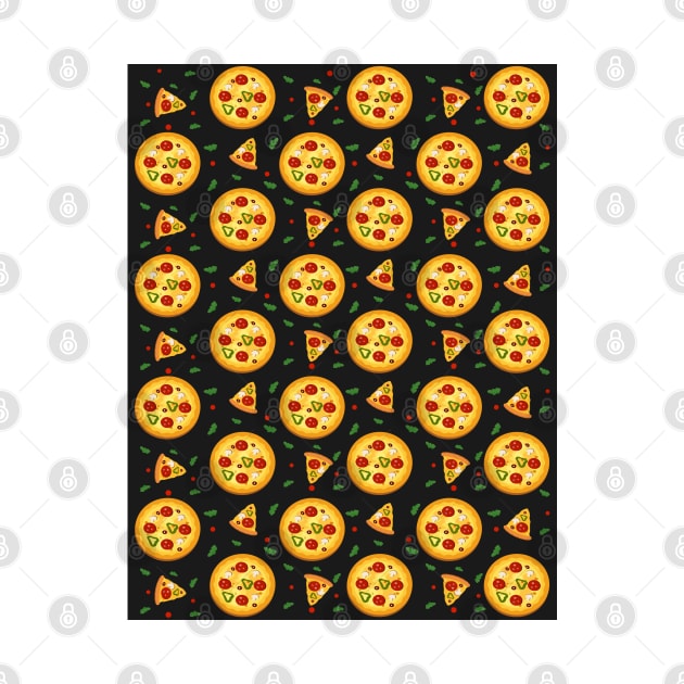 Abstract Pizza Pattern by bougieFire