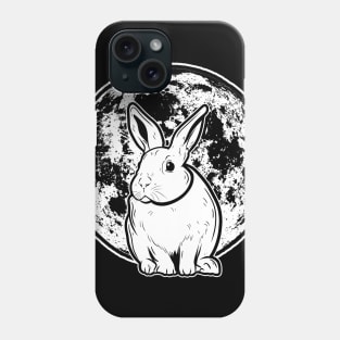 Rabbit in the moon Phone Case