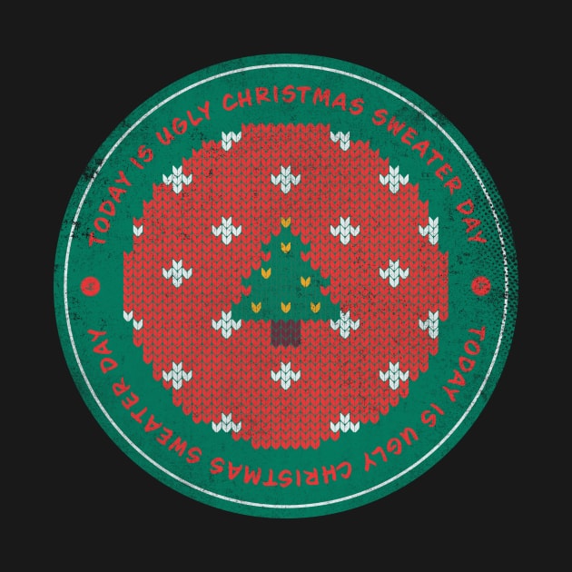 Today is Ugly Christmas Sweater Day Badge by lvrdesign