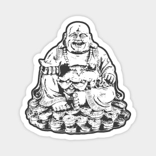 Buddhist Art Black Color Magnet