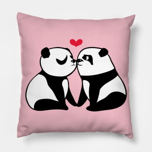 Panda Kisses Pillow