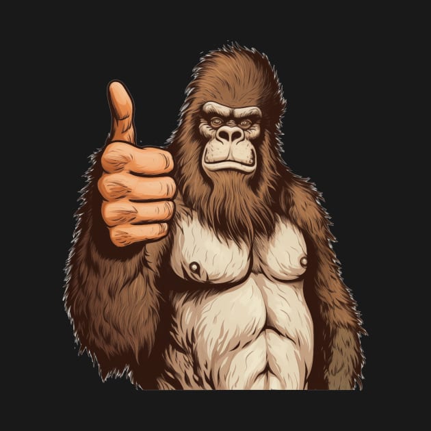 Bigfoot Believer Approves by VirtualArtGuy